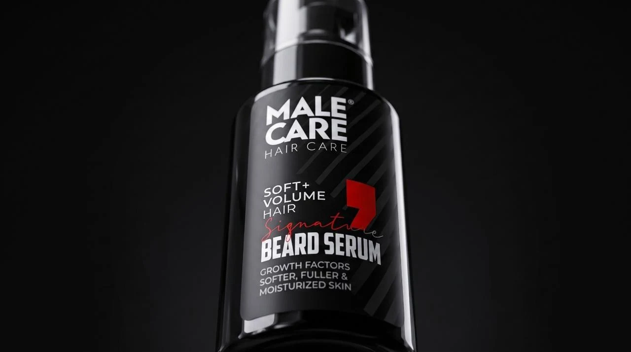 Male Care beard serum detail